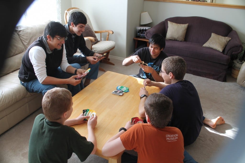 playing UNO