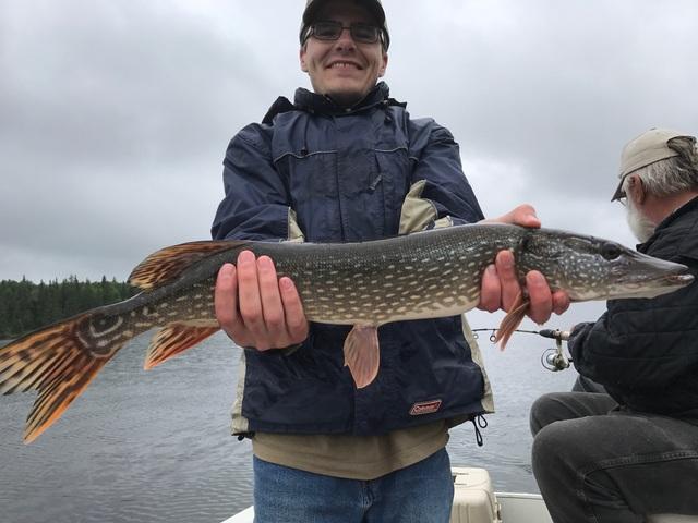 Levi with a Northern Pike